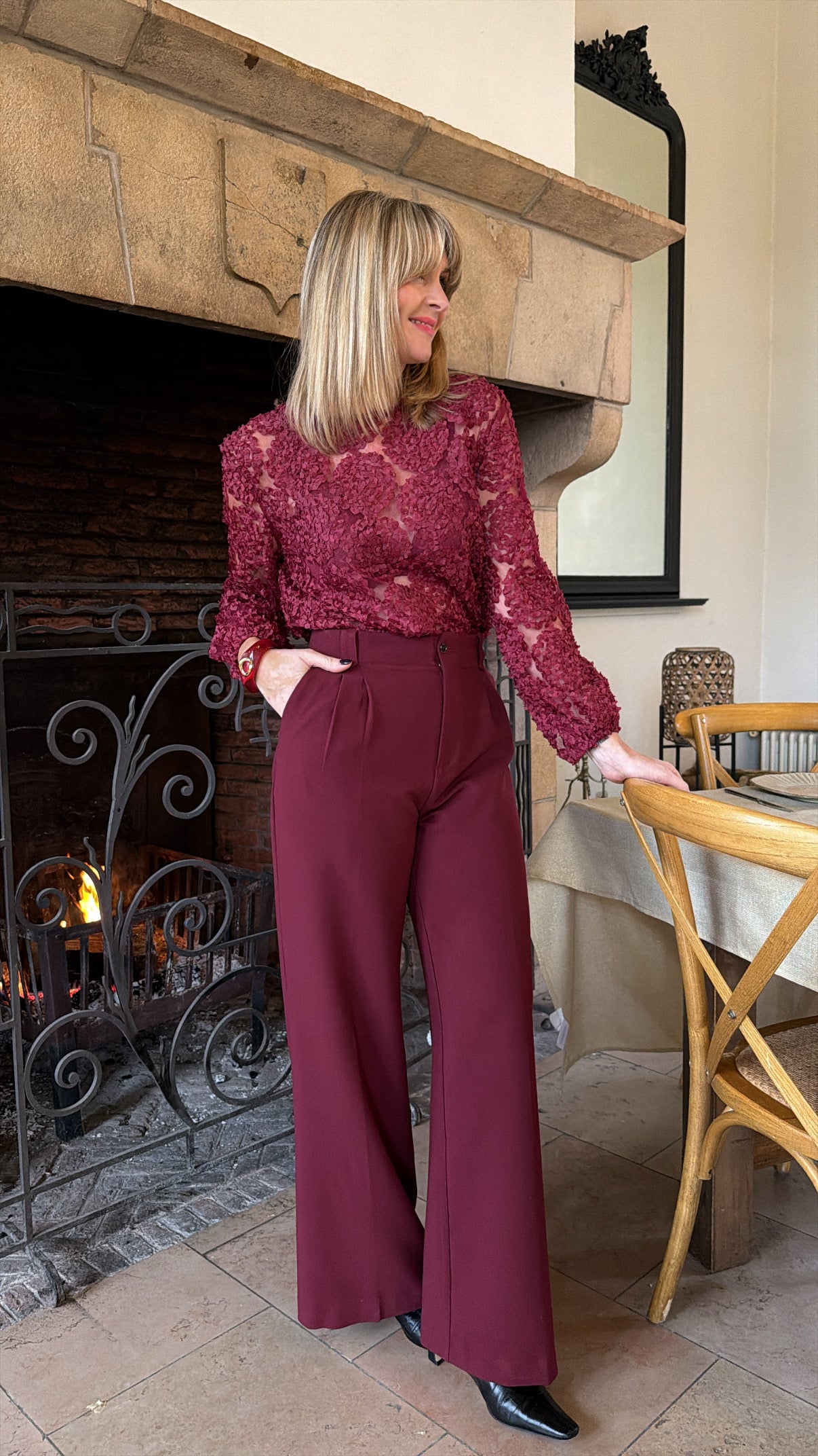 Blouse IRMA Bordeaux