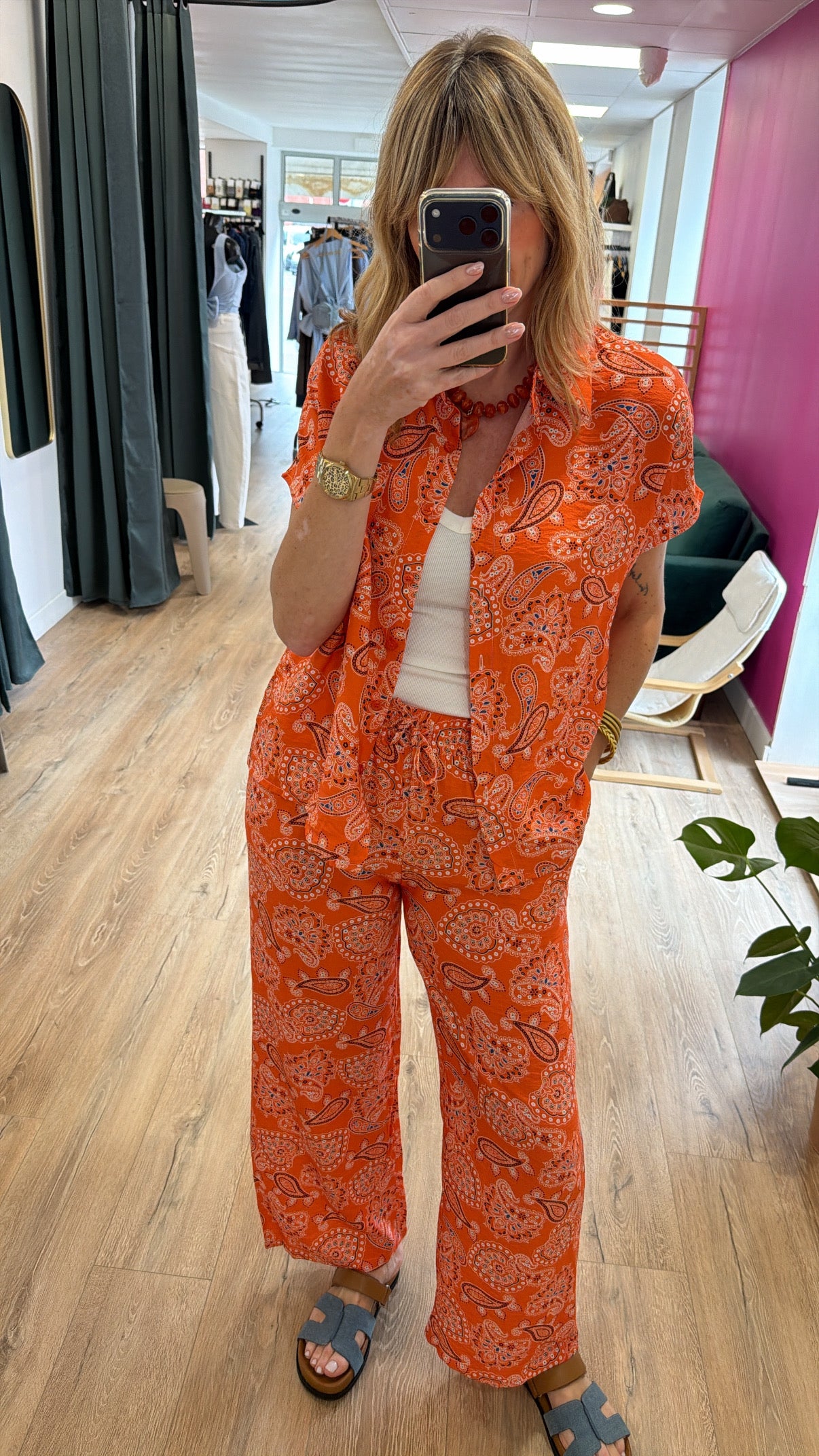 Chemise LAURE Orange