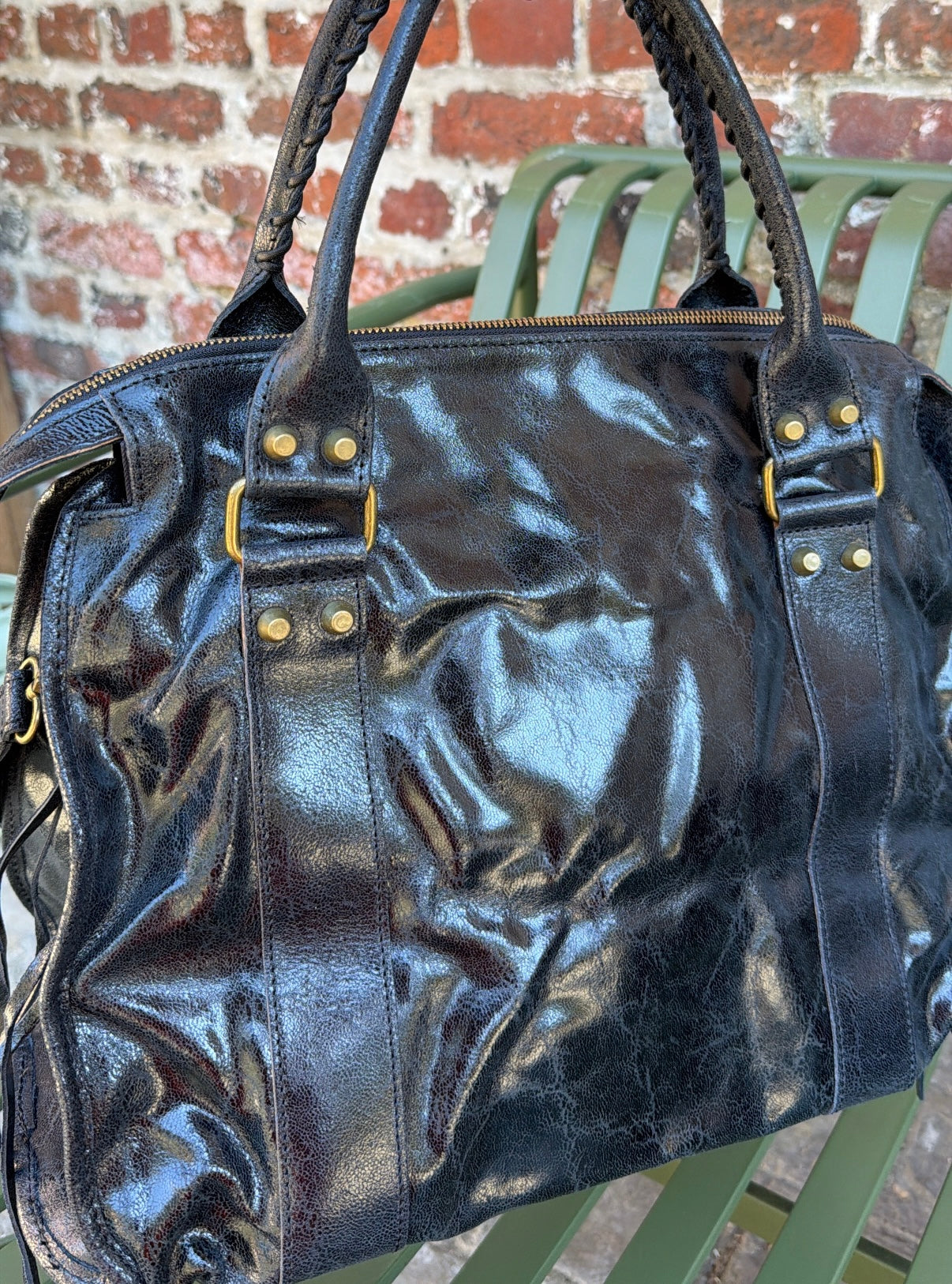 Sac ELSA Noir brillant