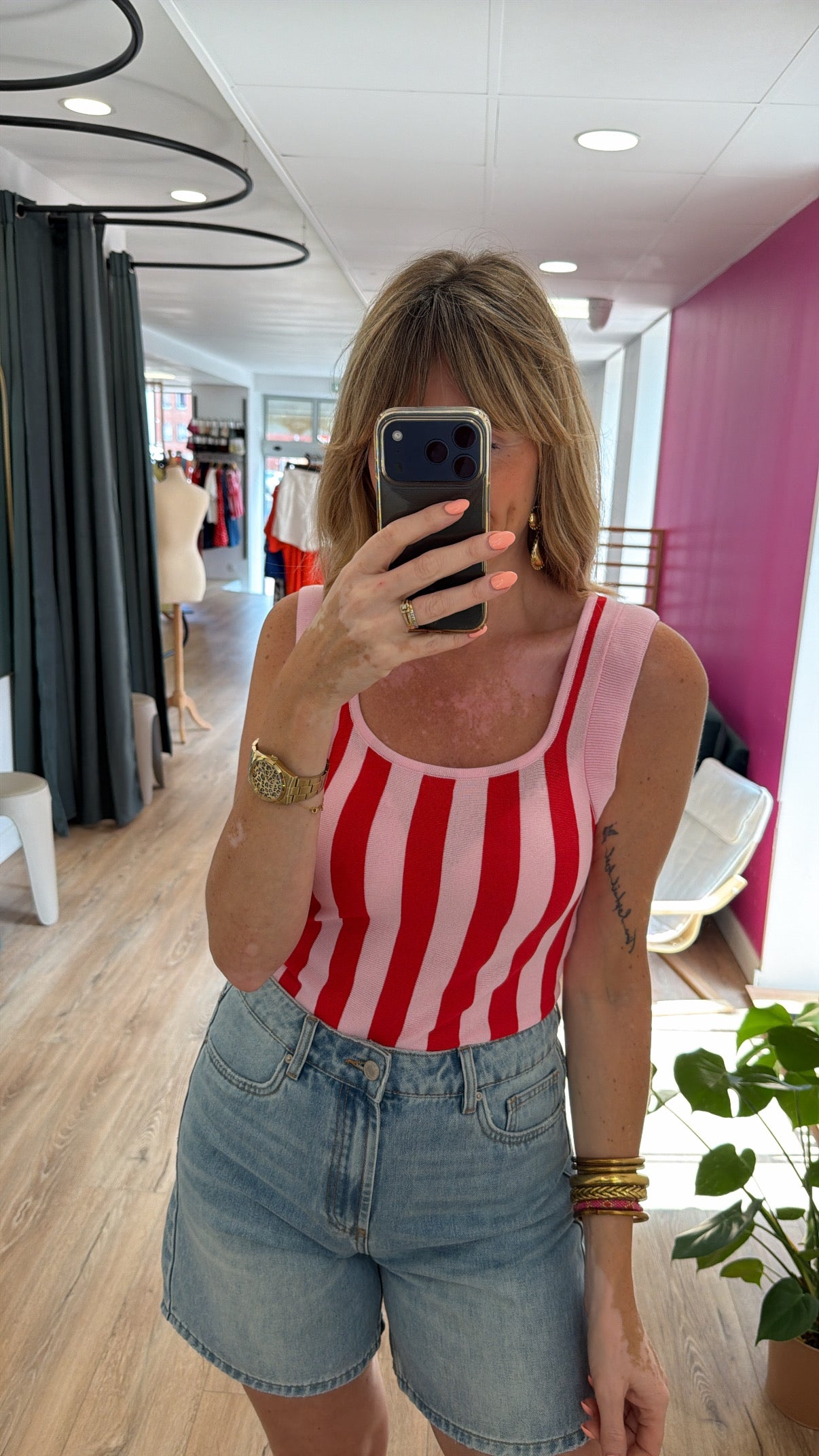 Top ARIANE Rouge/Rose