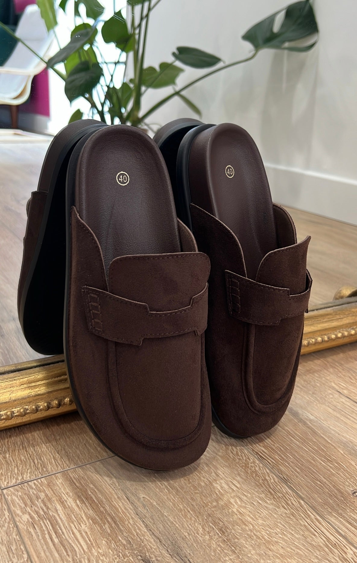 Mules AGLAÉ Marron