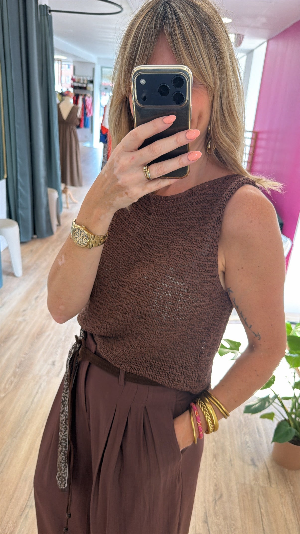 Top CARLA chocolat