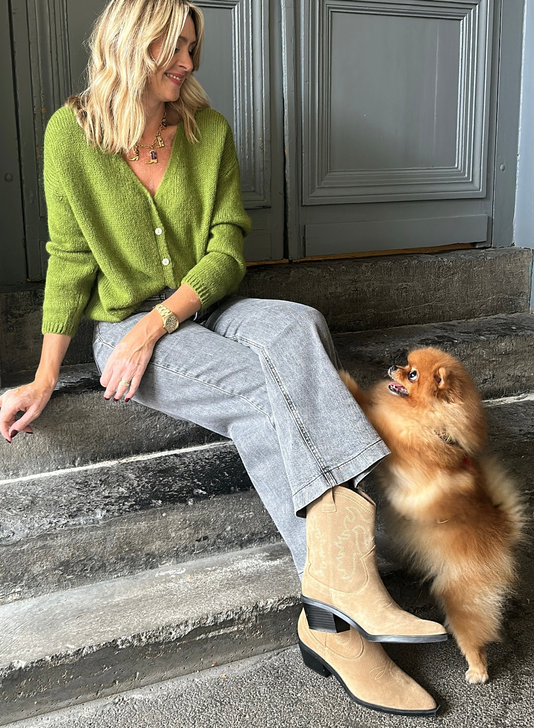 Gilet BIBA Pistache