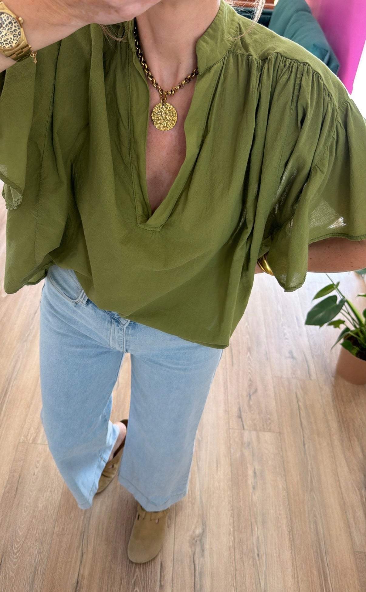 Blouse OXANE Vert Olive
