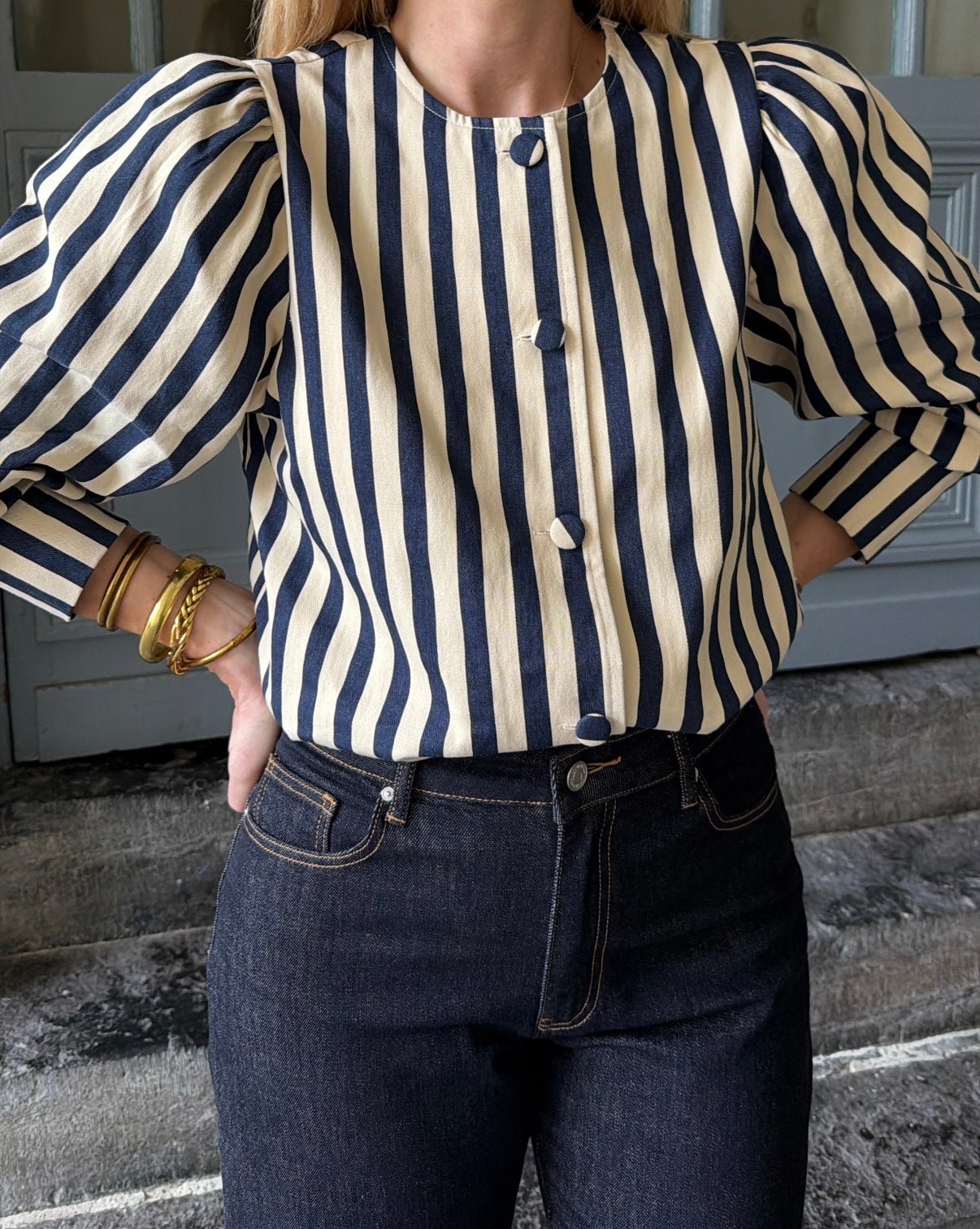 Blouse GARANCE Bleu marine