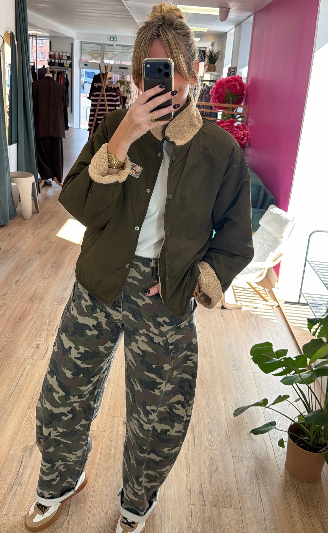 Veste ALIZÉE Kaki/ Beige