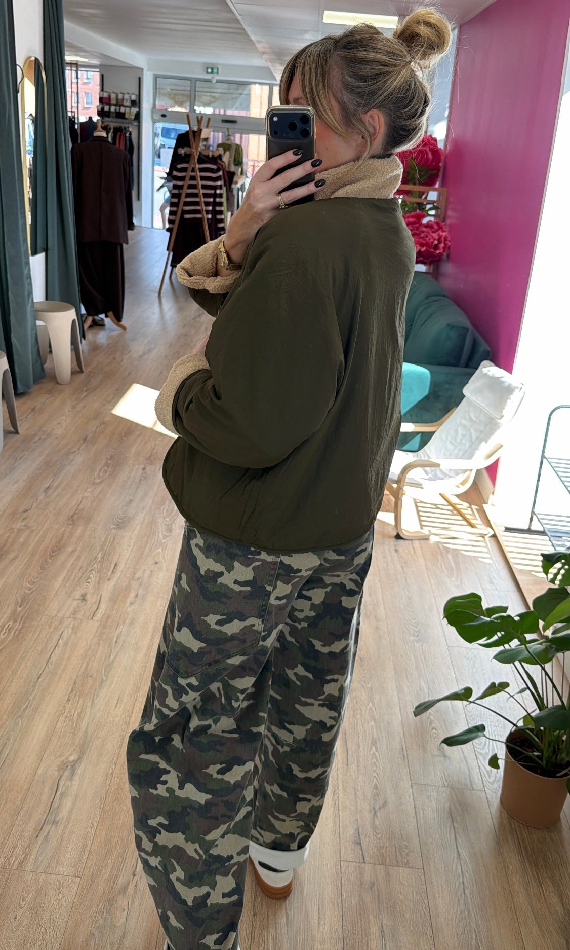 Veste ALIZÉE Kaki/ Beige