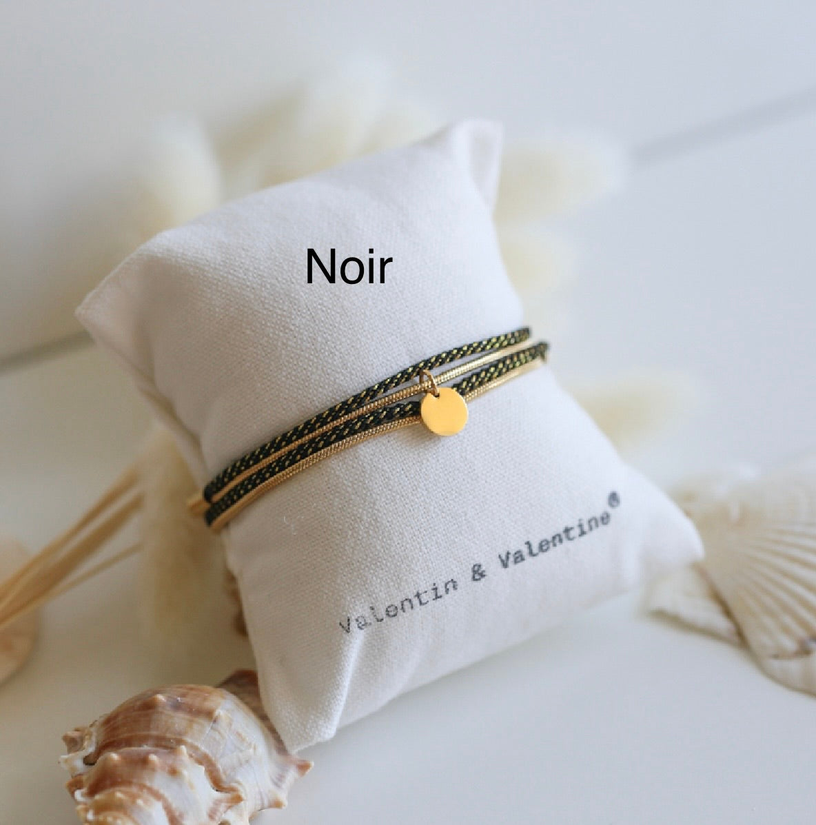 Bijoux VALENTIN & VALENTINE 2 en 1 Noir