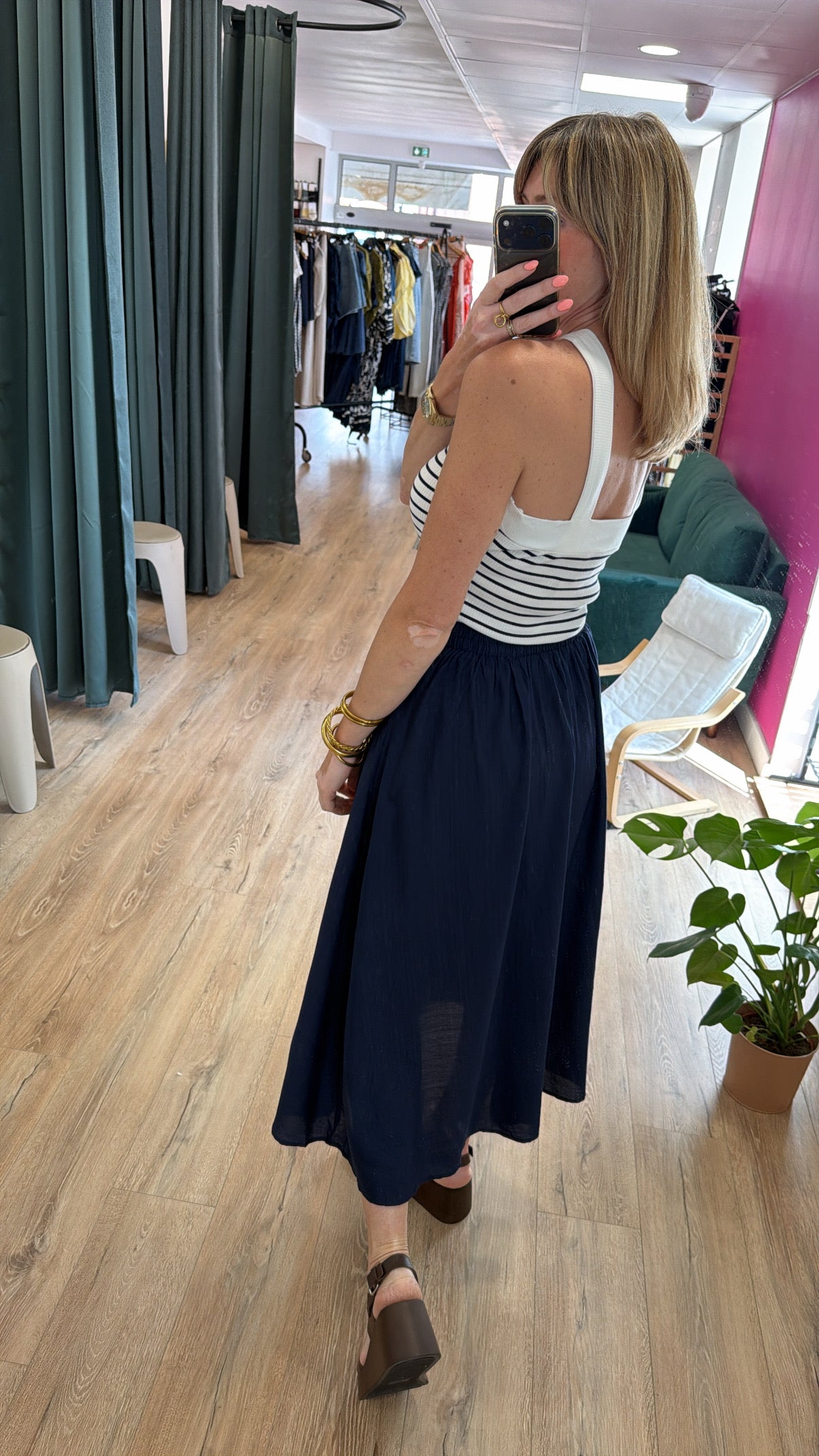 Jupe KARINE Bleu Marine