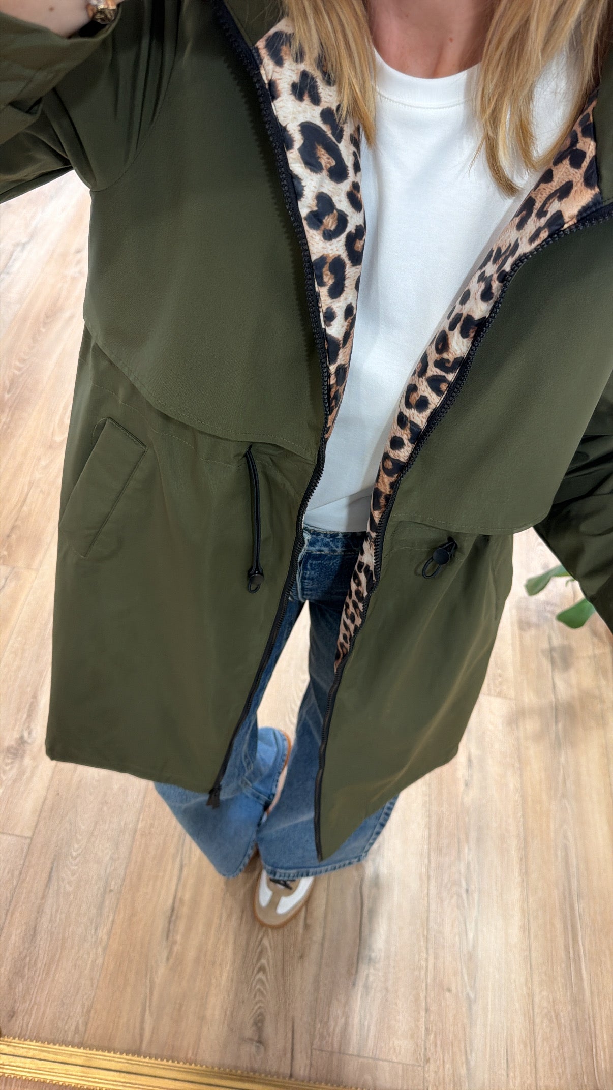 Imperméable NICOLAS Kaki/Léopard