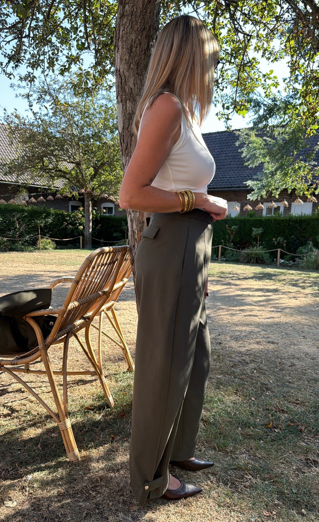Pantalon ballon kaki NAOMIE