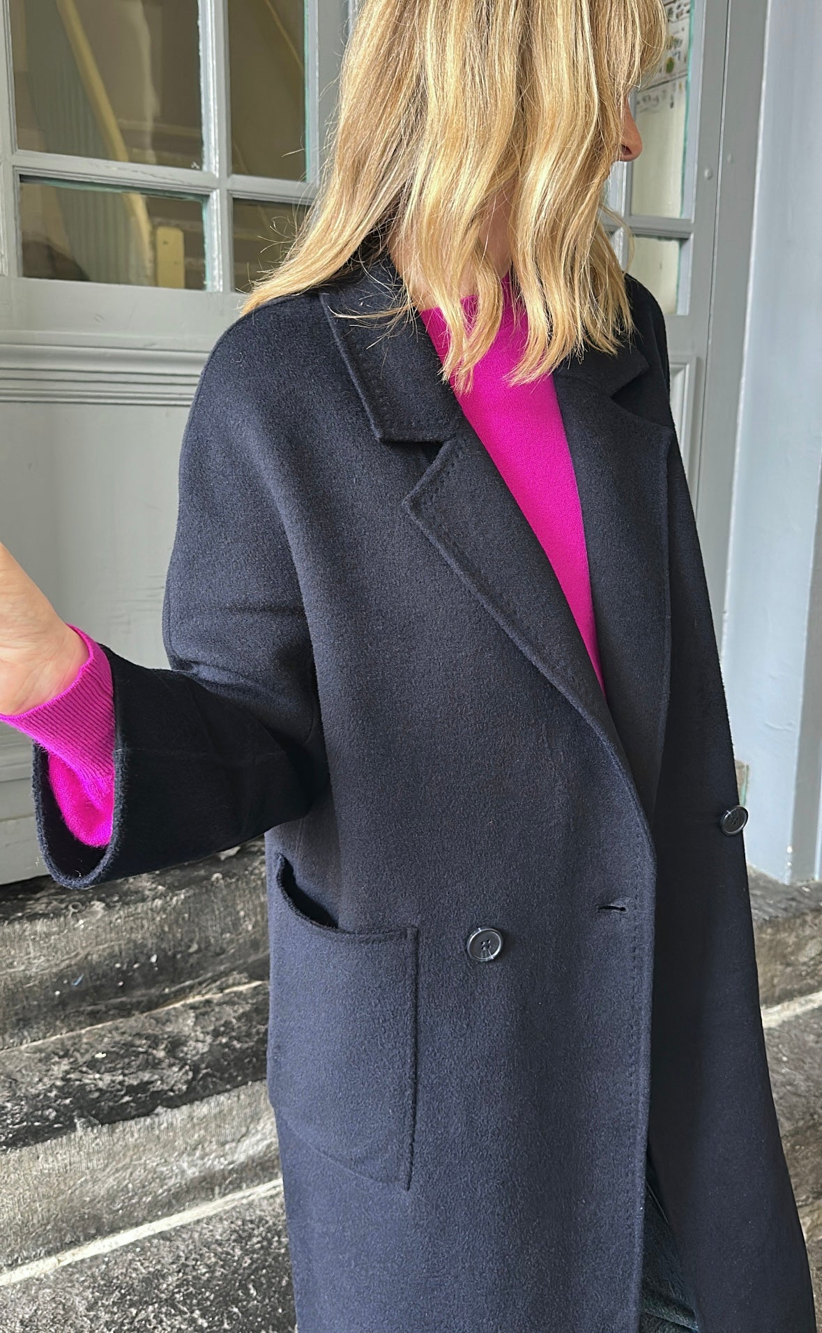 Manteau LEON Bleu marine