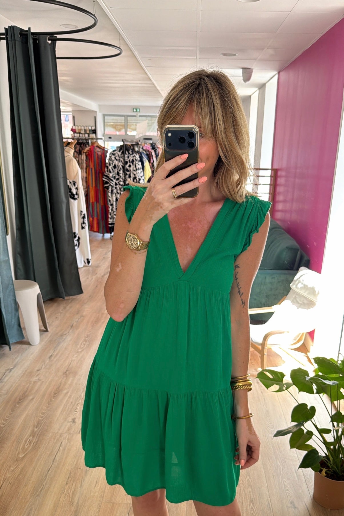 Robe APOLINE Verte