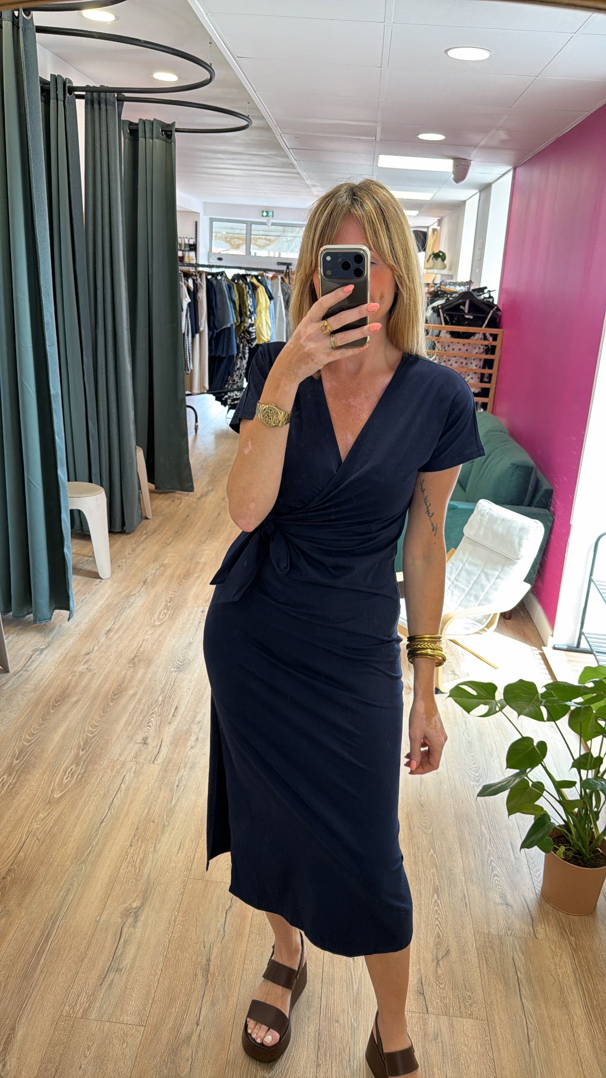 Robe MILENA Bleu Marine