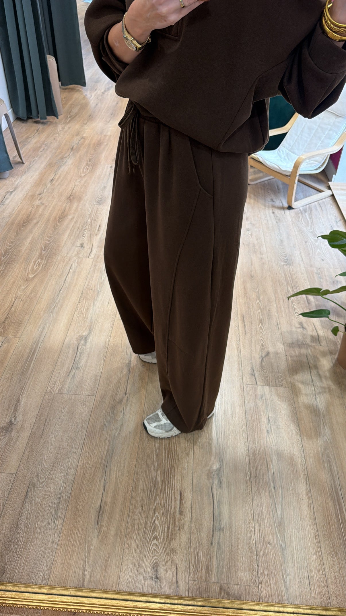 Pantalon jogging MAUDE Chocolat