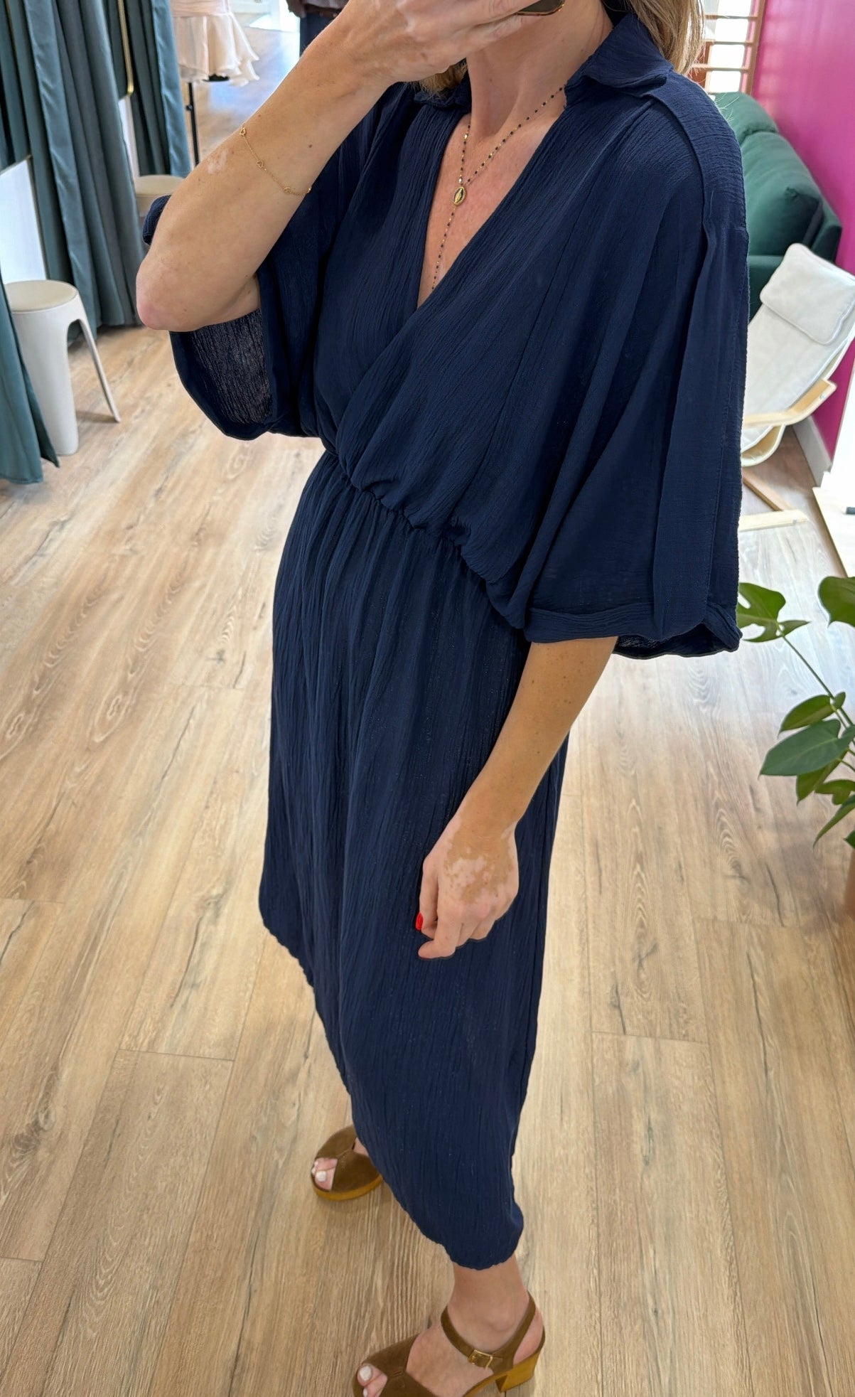 Robe IRIS Bleu marine
