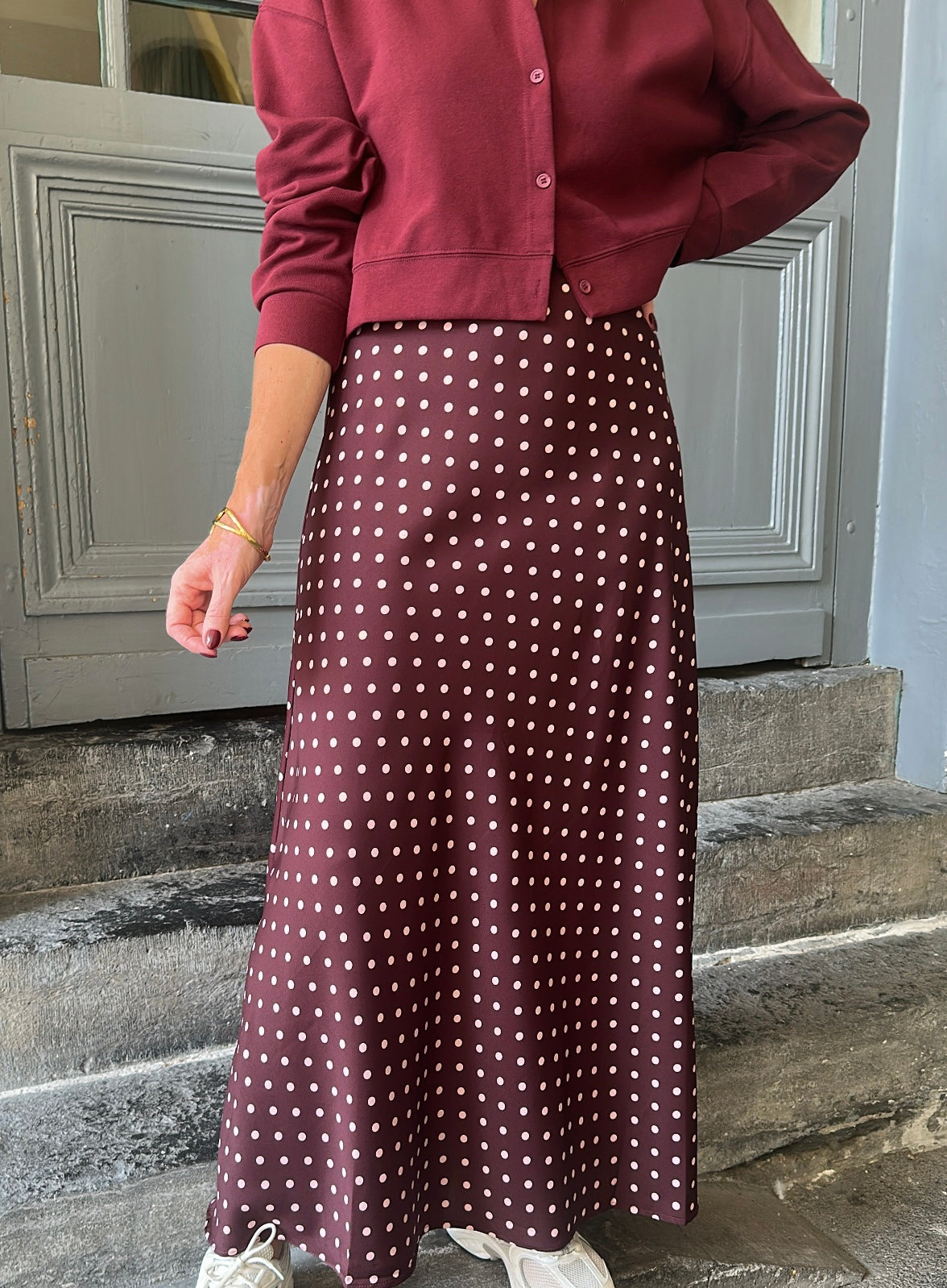 Jupe HELENA Bordeaux