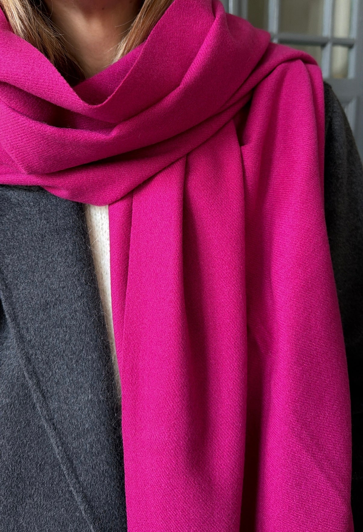 Maxi écharpe LOU Magenta