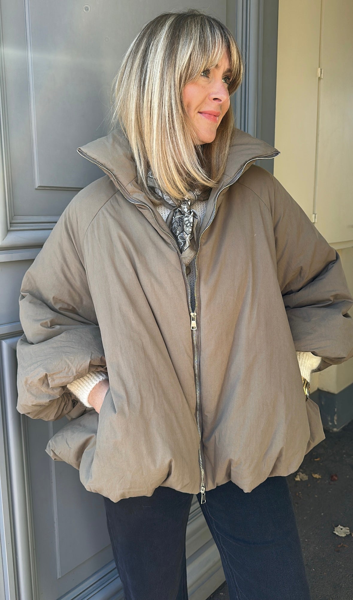 Doudoune ENGLAND Kaki/Taupe