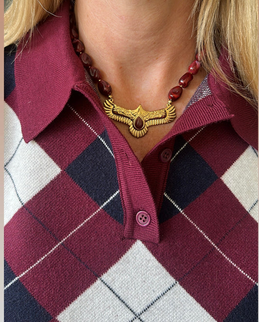 Collier AIGLE Bordeaux