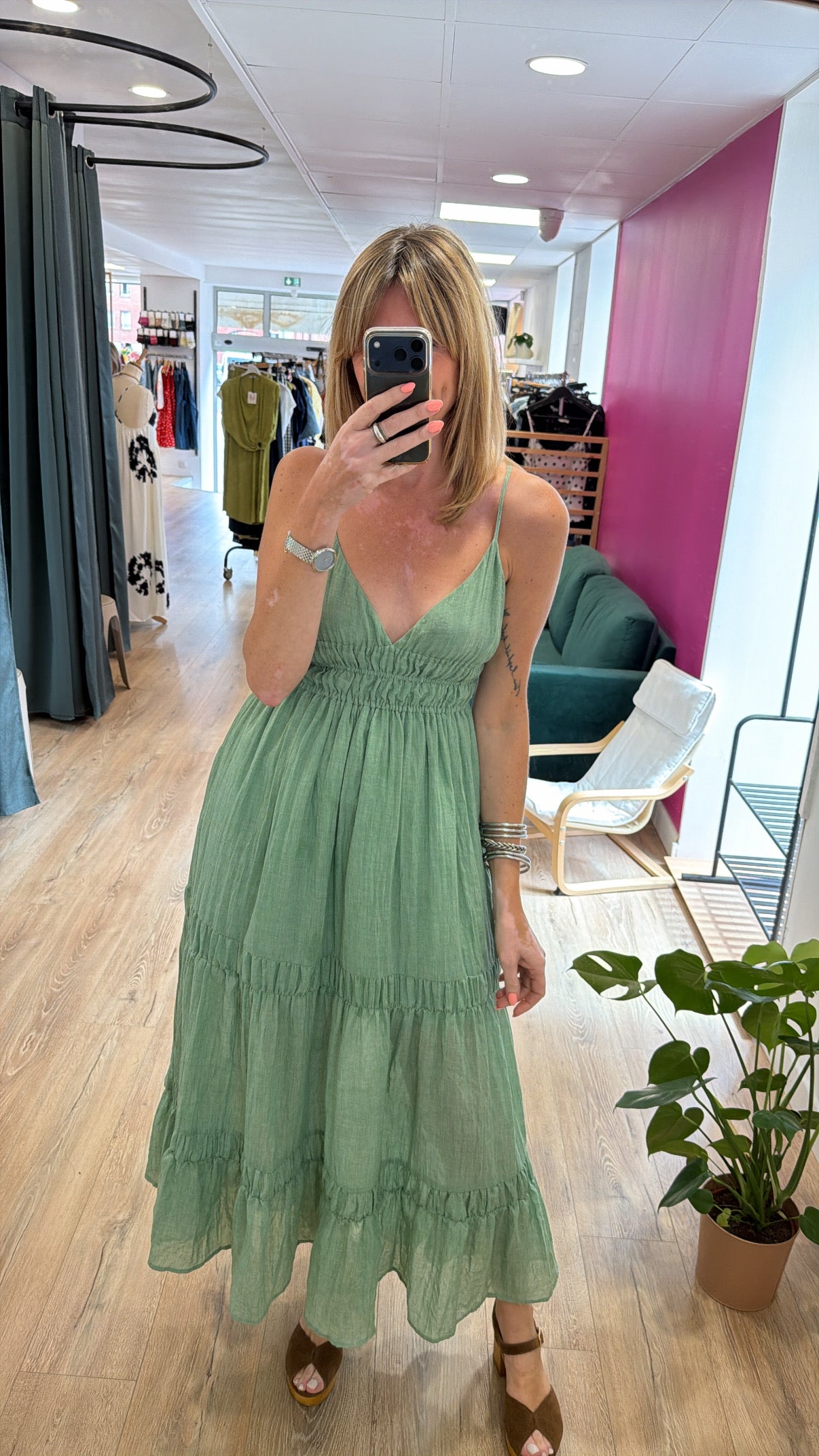 Robe ANABELLE Verte