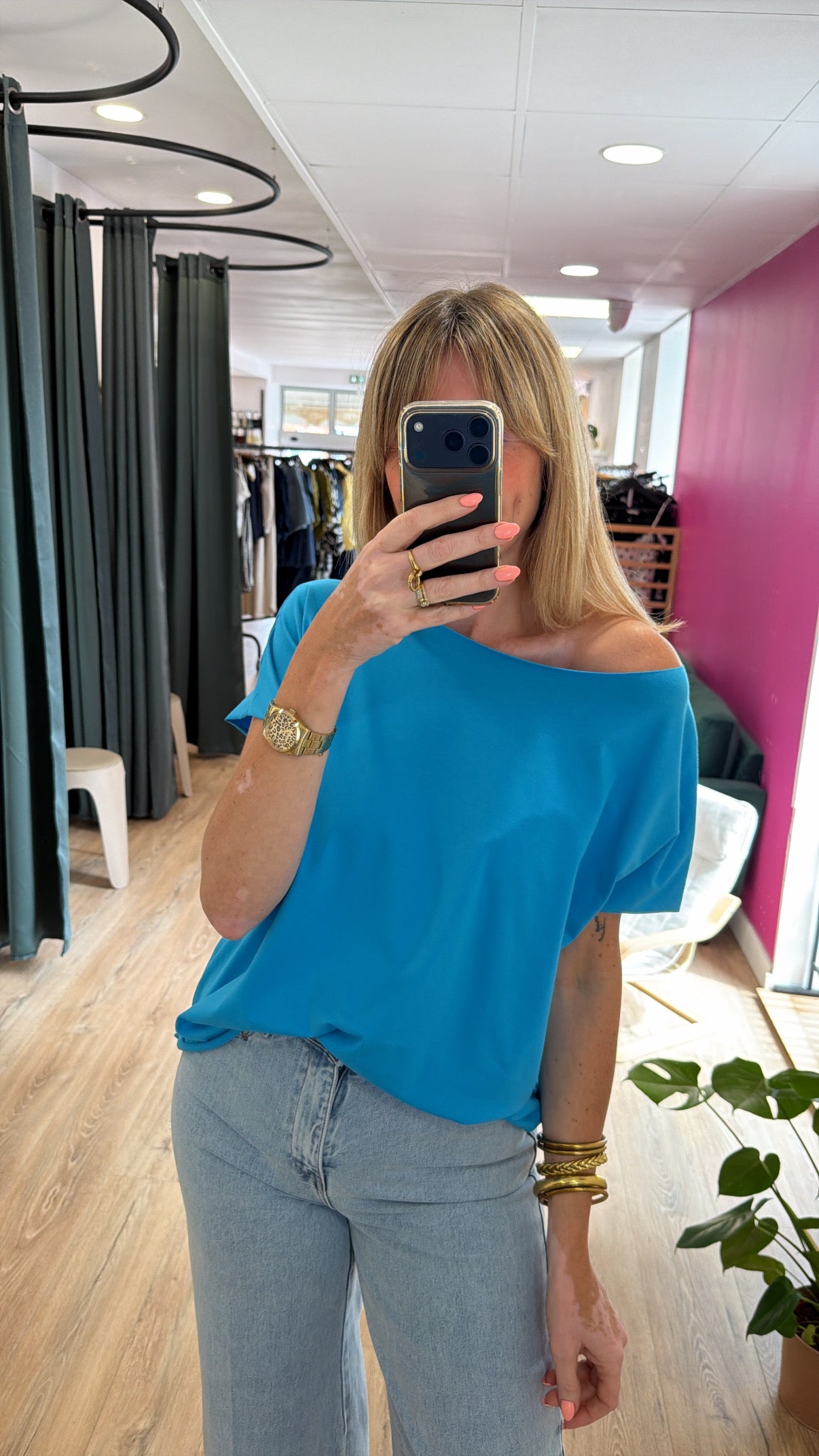 T-shirt GIGI Bleu océan