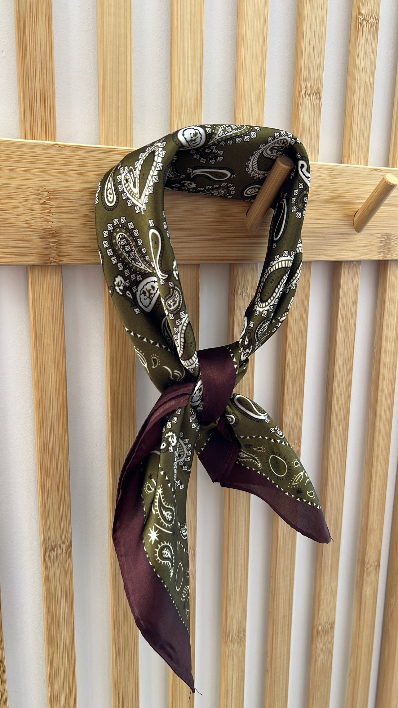 Foulard PAISLEY Olive