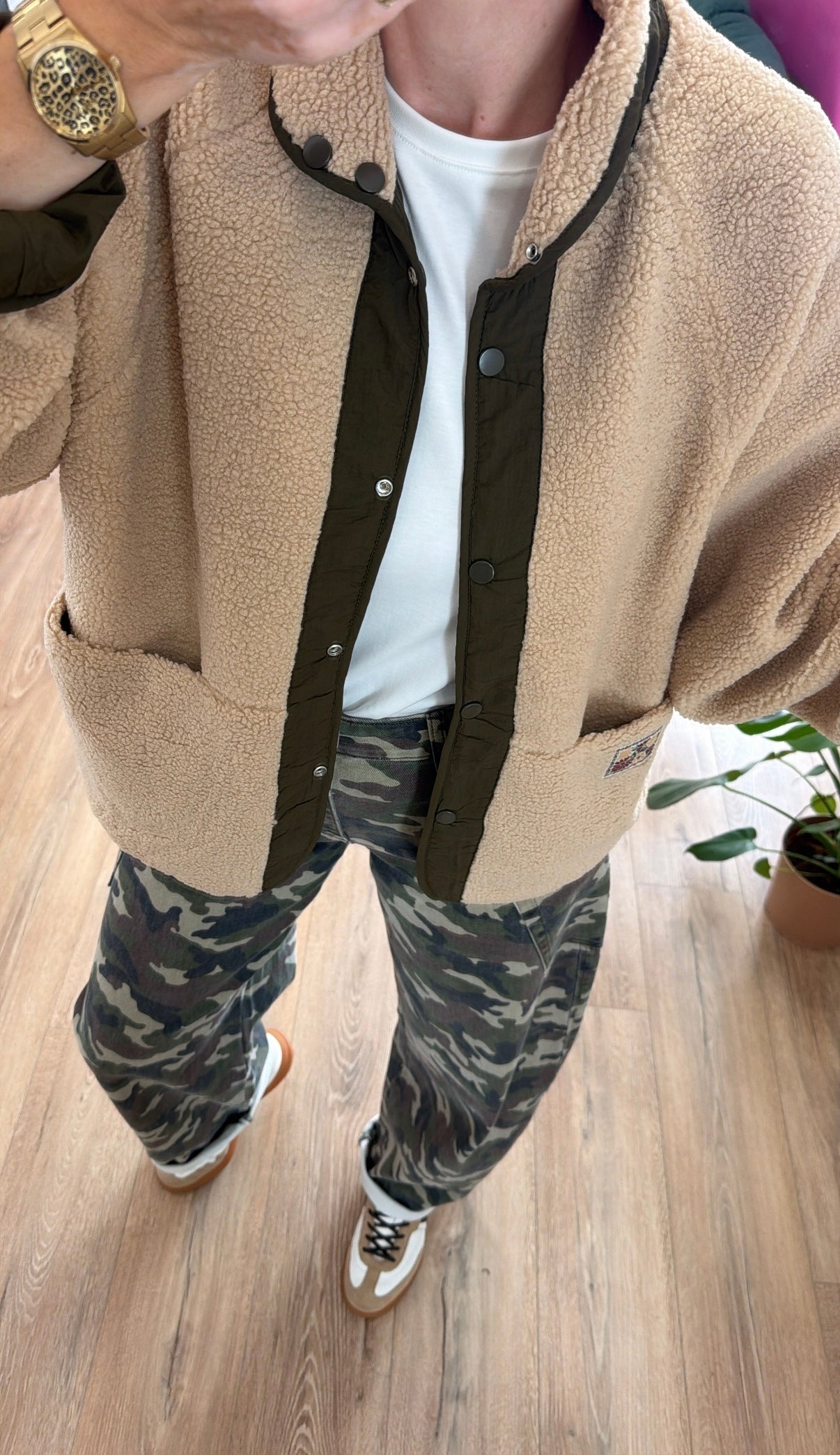 Veste ALIZÉE Kaki/ Beige