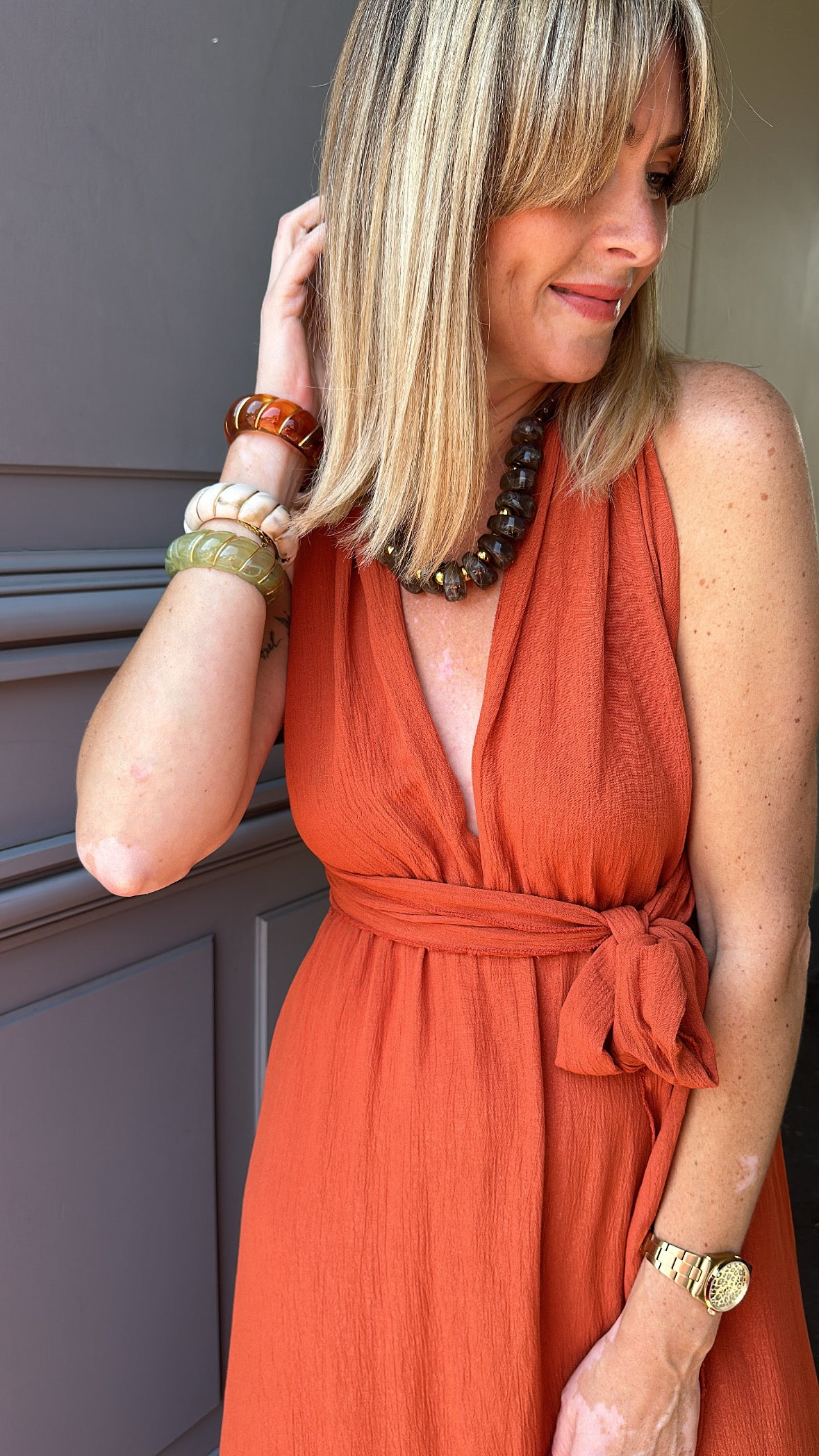 Robe INÈS Terracota