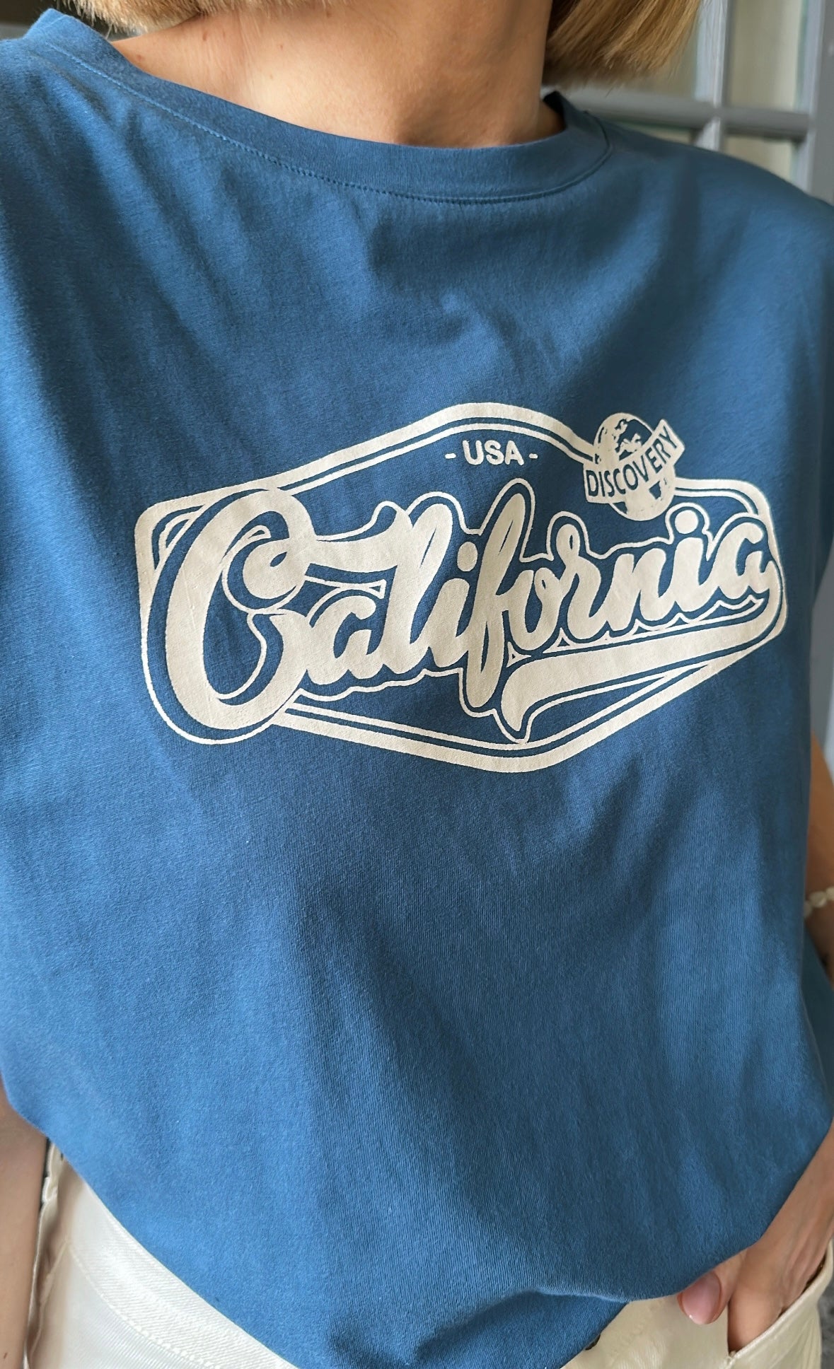 T-shirt CALIFORNIA Bleu