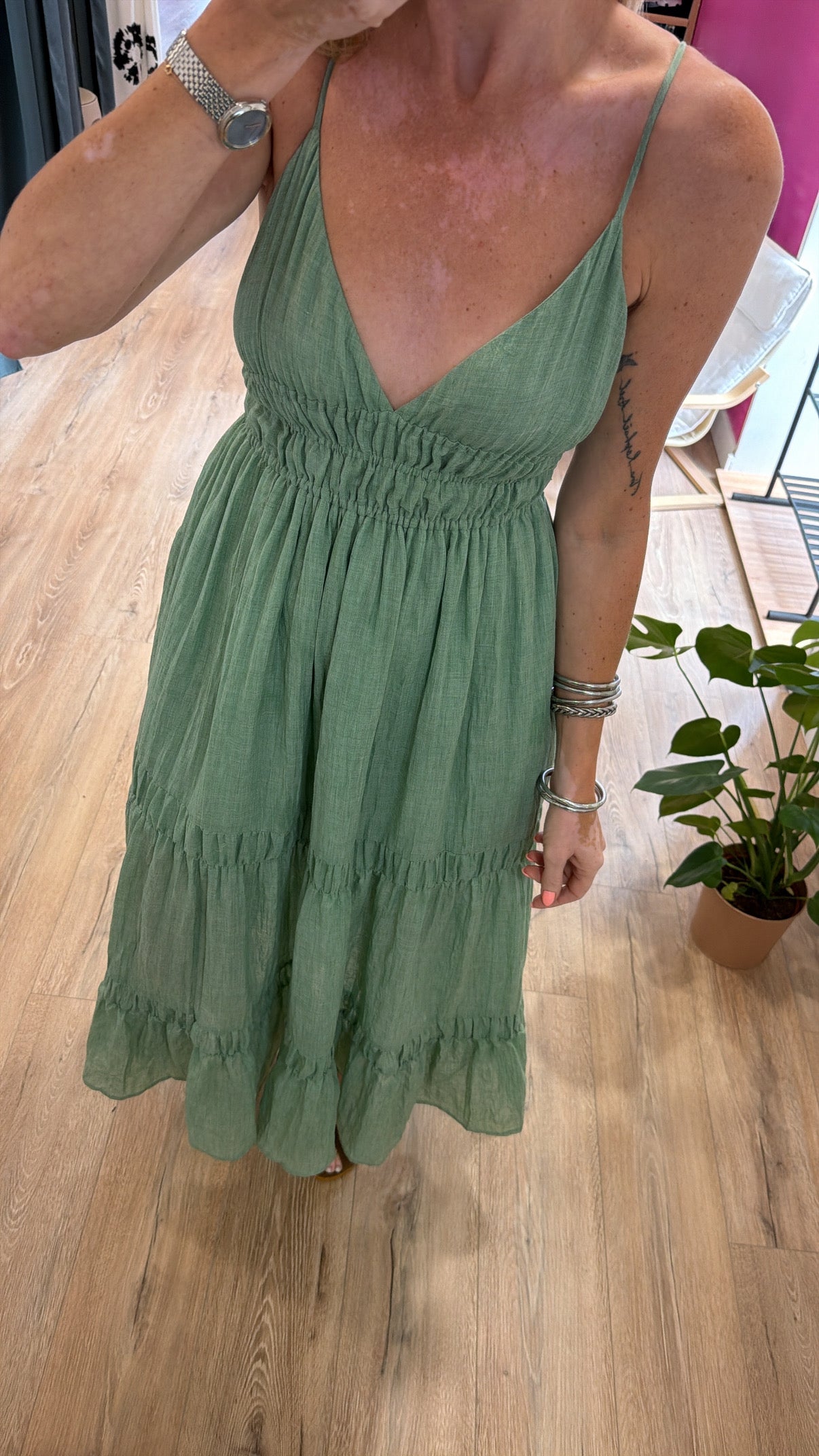 Robe ANABELLE Verte