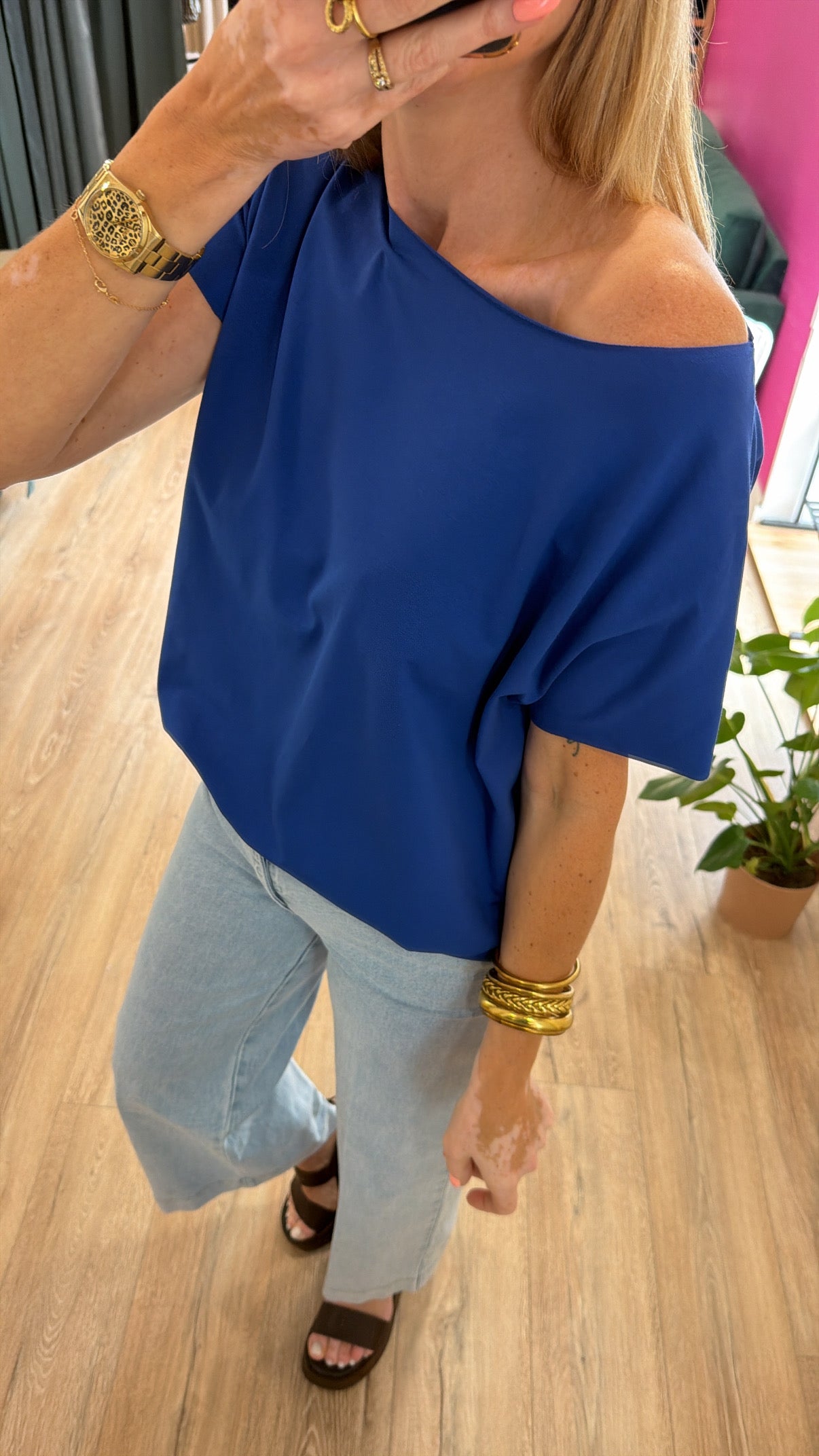 T-shirt GIGI Bleu électrique