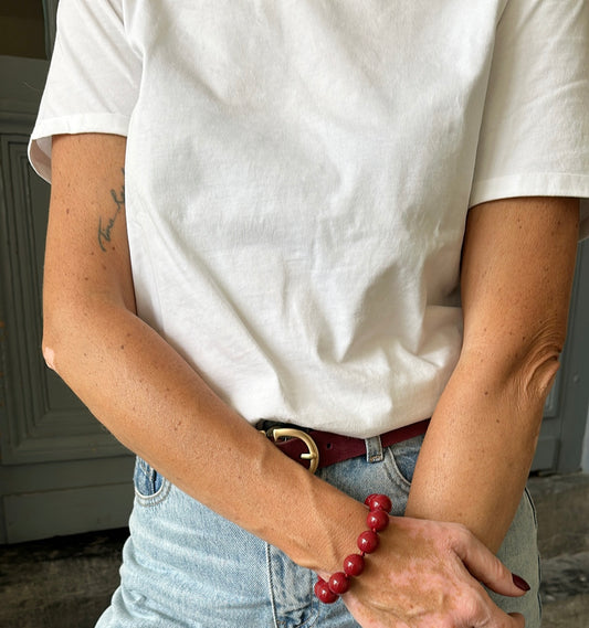 Bracelet SALOMÉ Bordeaux