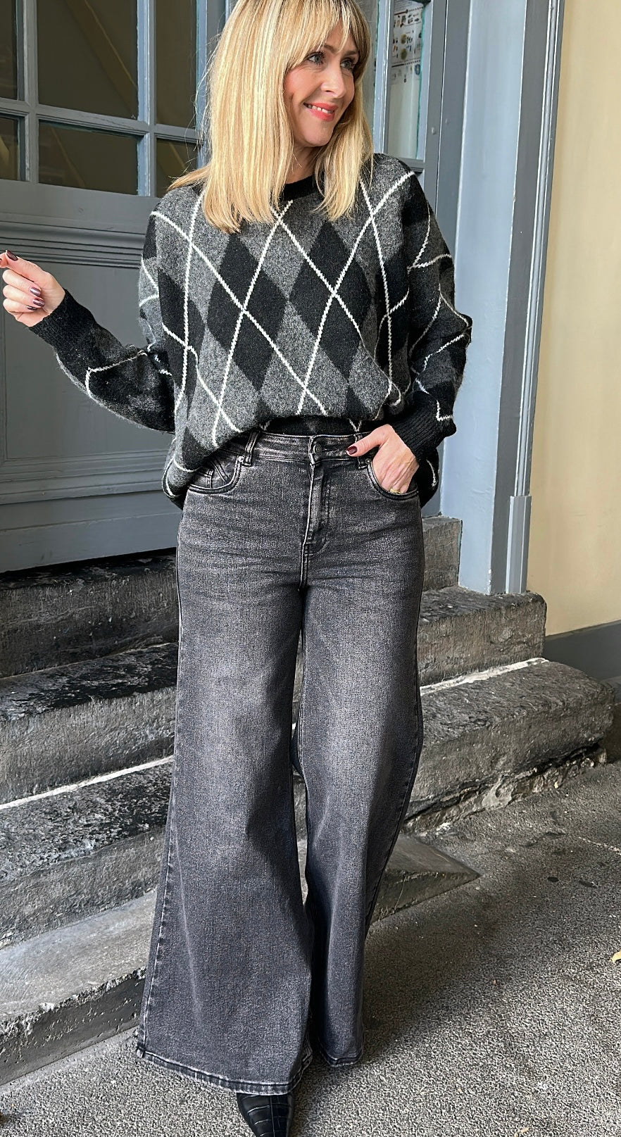 Jean Extra Wide AYDEN Gris