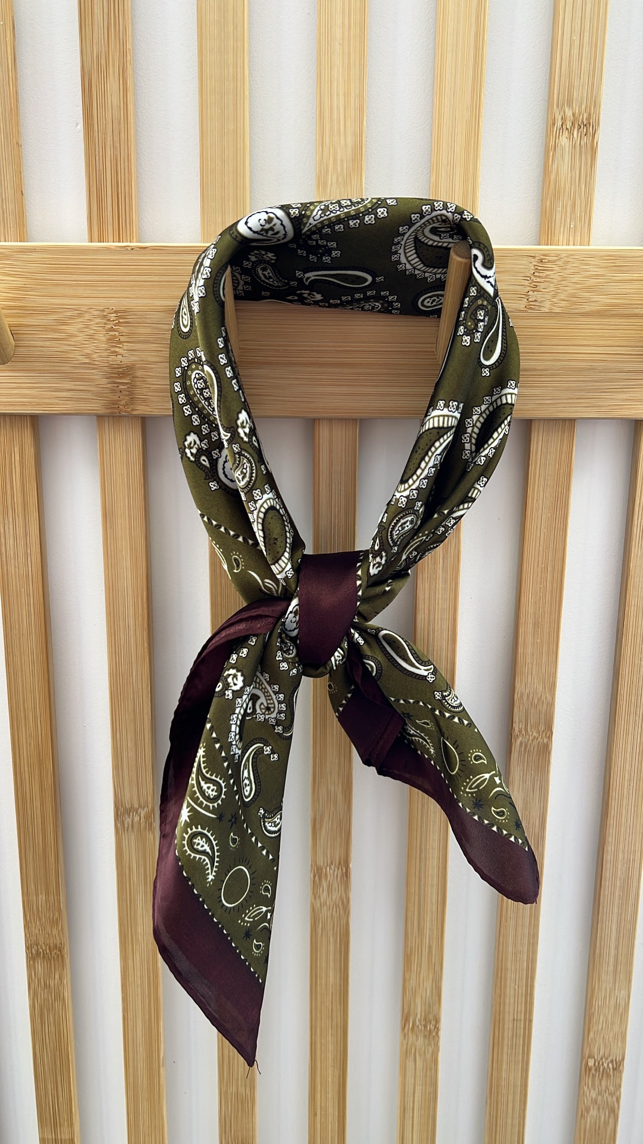 Foulard PAISLEY Olive