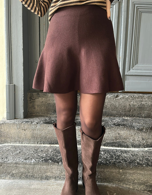 Jupe LIVIA Chocolat