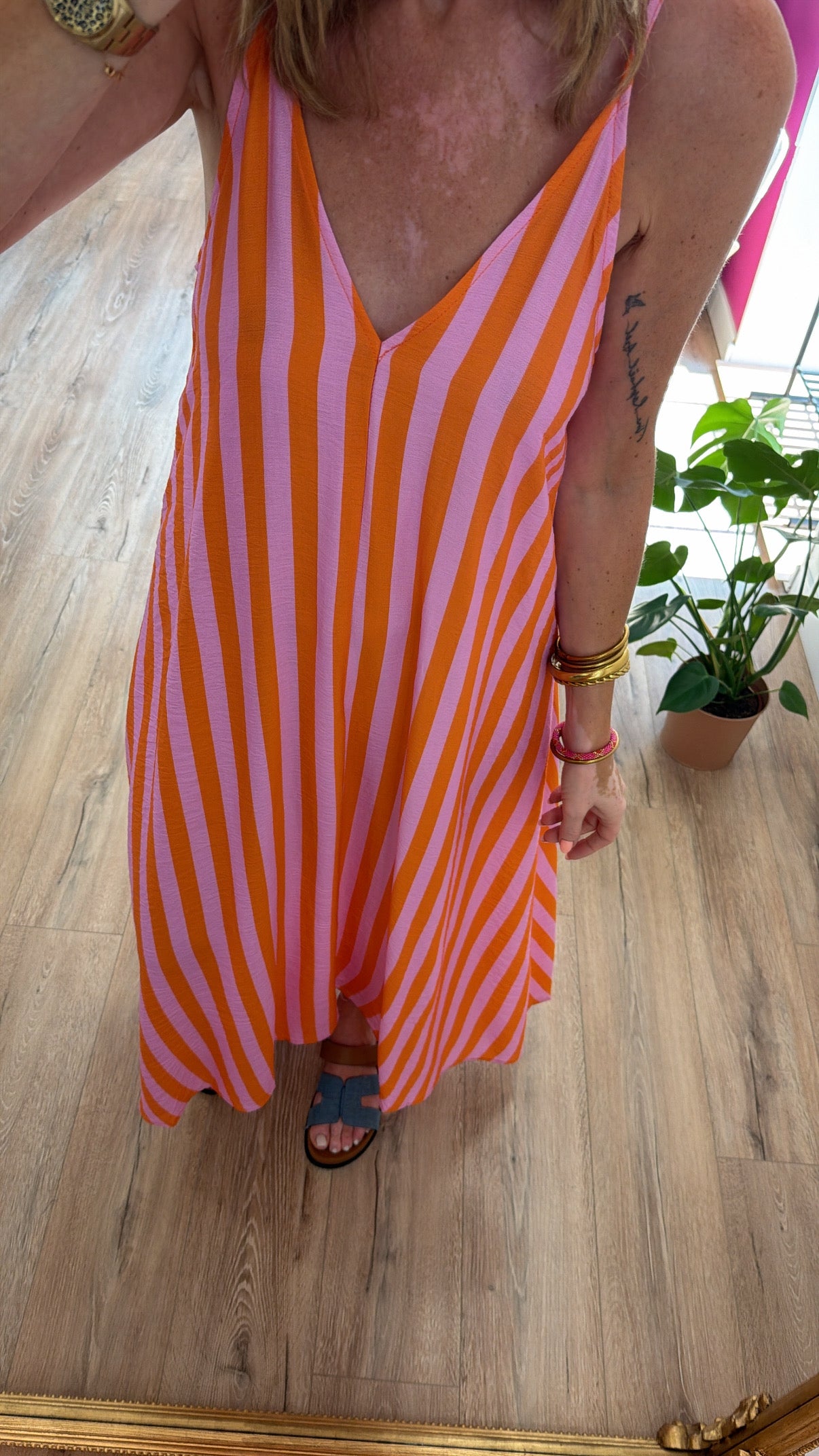 Robe CASSANDRA Orange/Rose