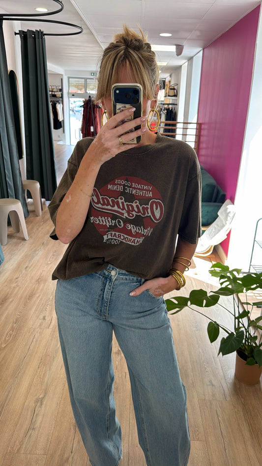 Tshirt ORIGINAL Kaki/Bronze