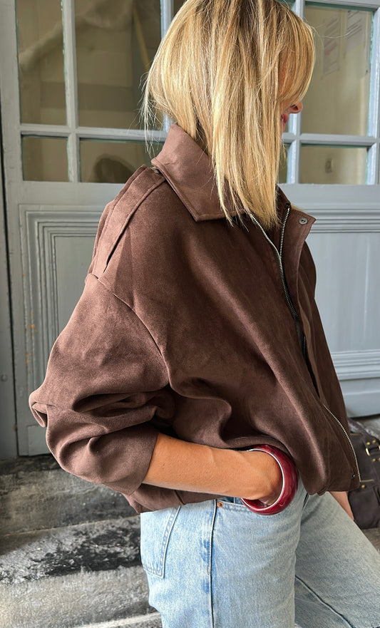 Bomber LINA chocolat