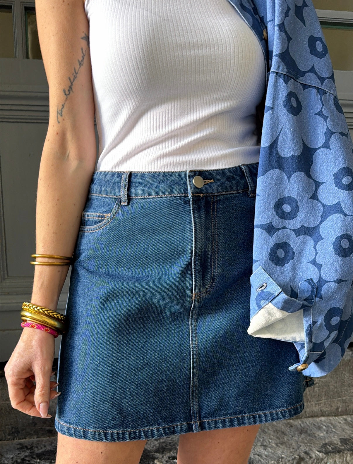 Jupe ABBI denim PIECES