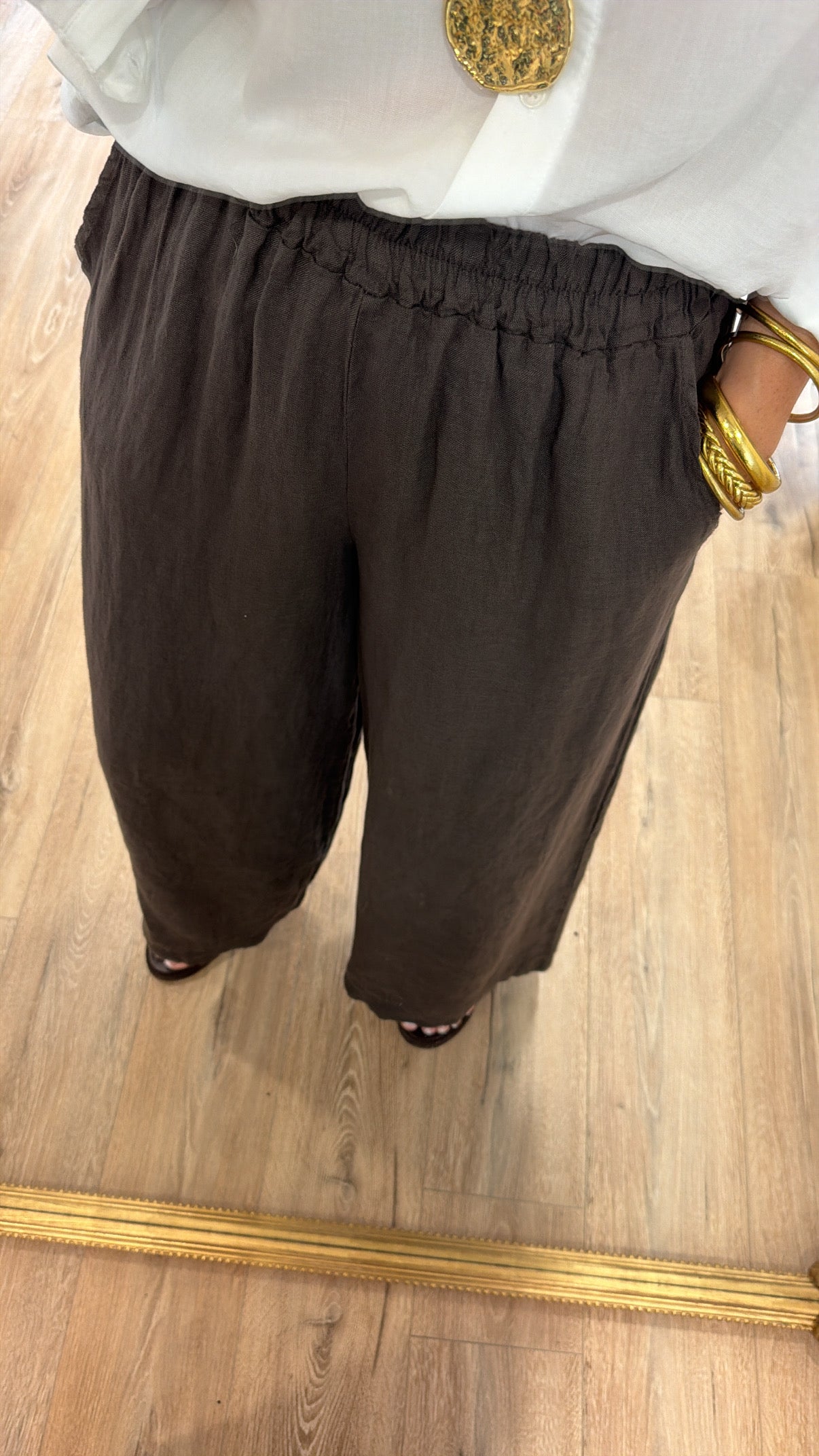 Pantalon LINA Chocolat