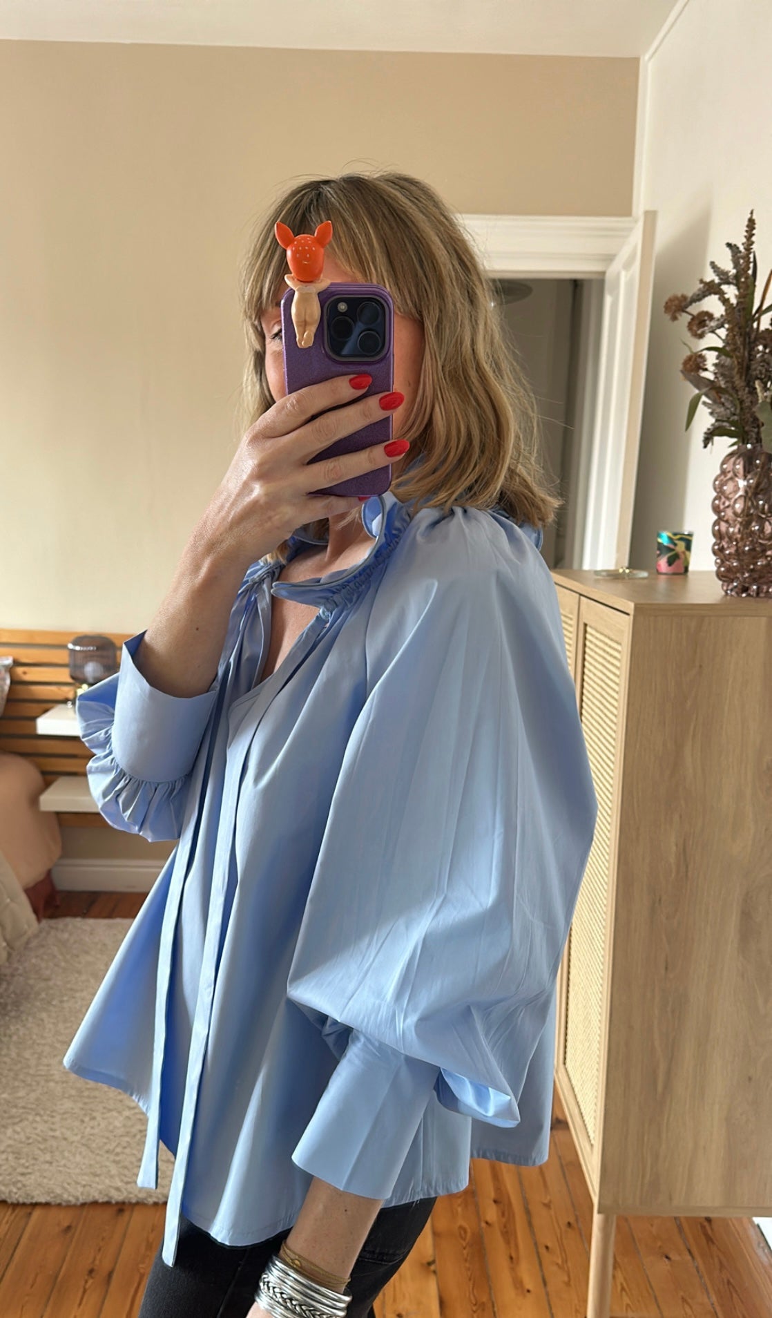 Blouse MARIELLE Bleu ciel