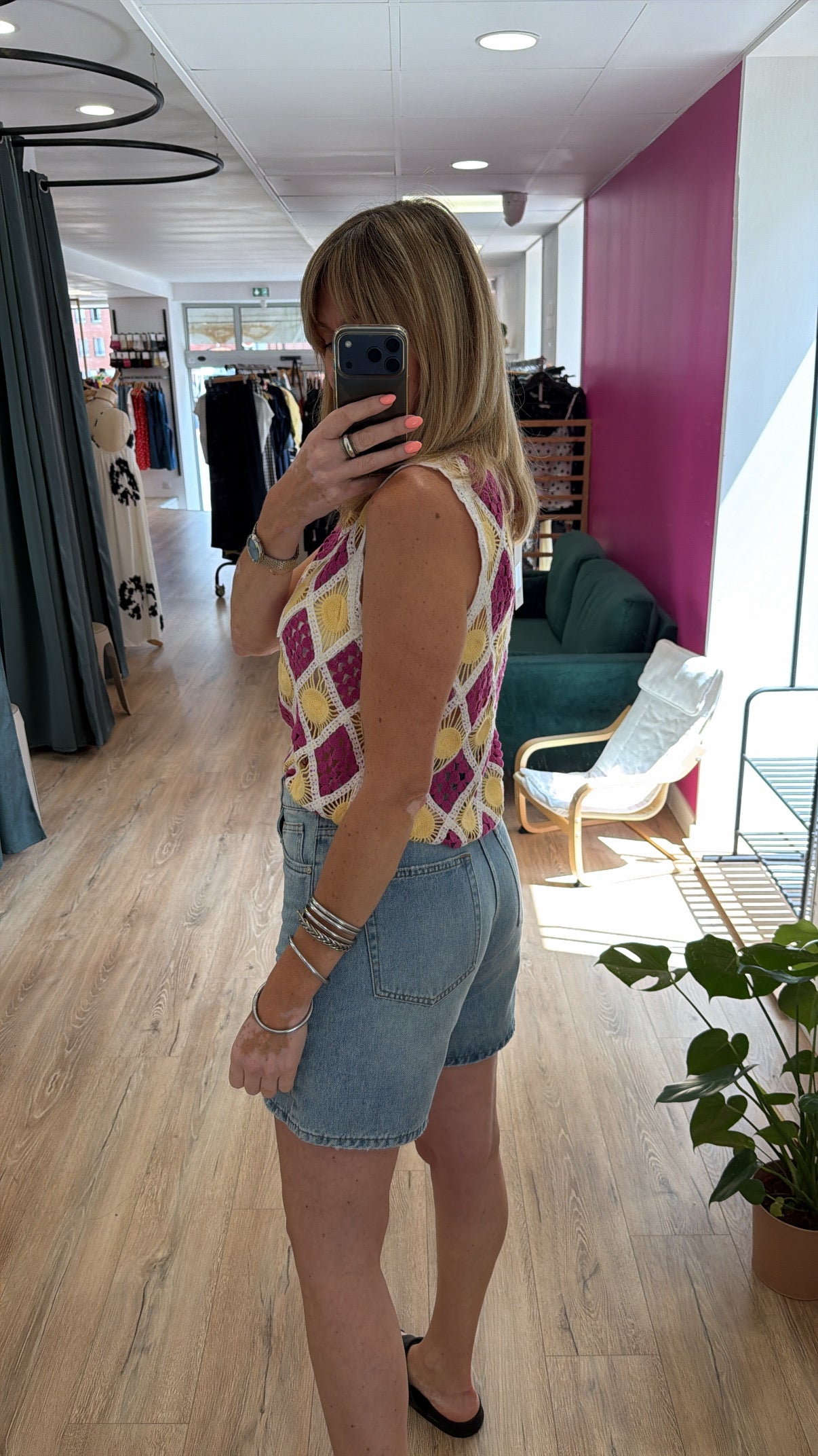 Short ALIYAH Denim clair