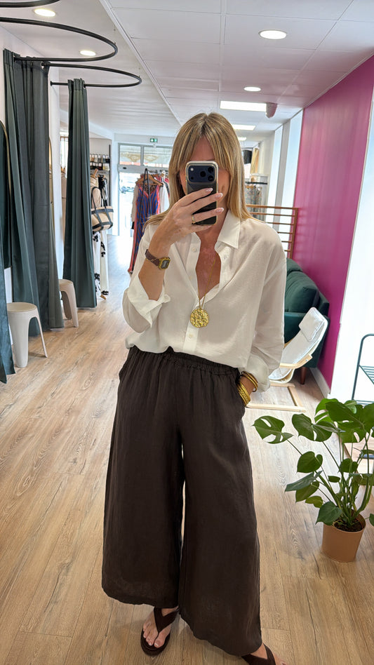 Pantalon LINA Chocolat
