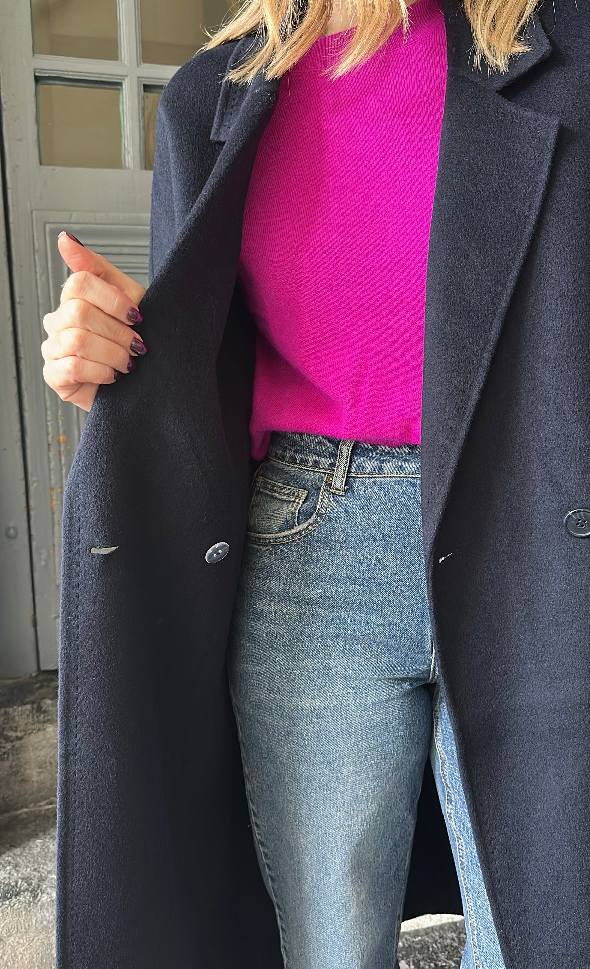 Manteau LEON Bleu marine