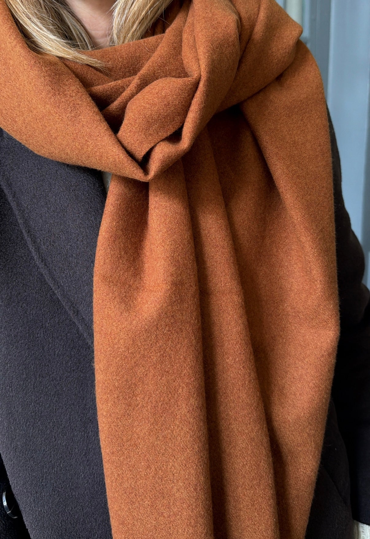 Maxi écharpe LOU Camel foncé