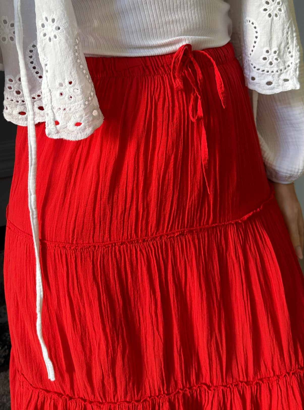 Jupe CHRISTALE Rouge