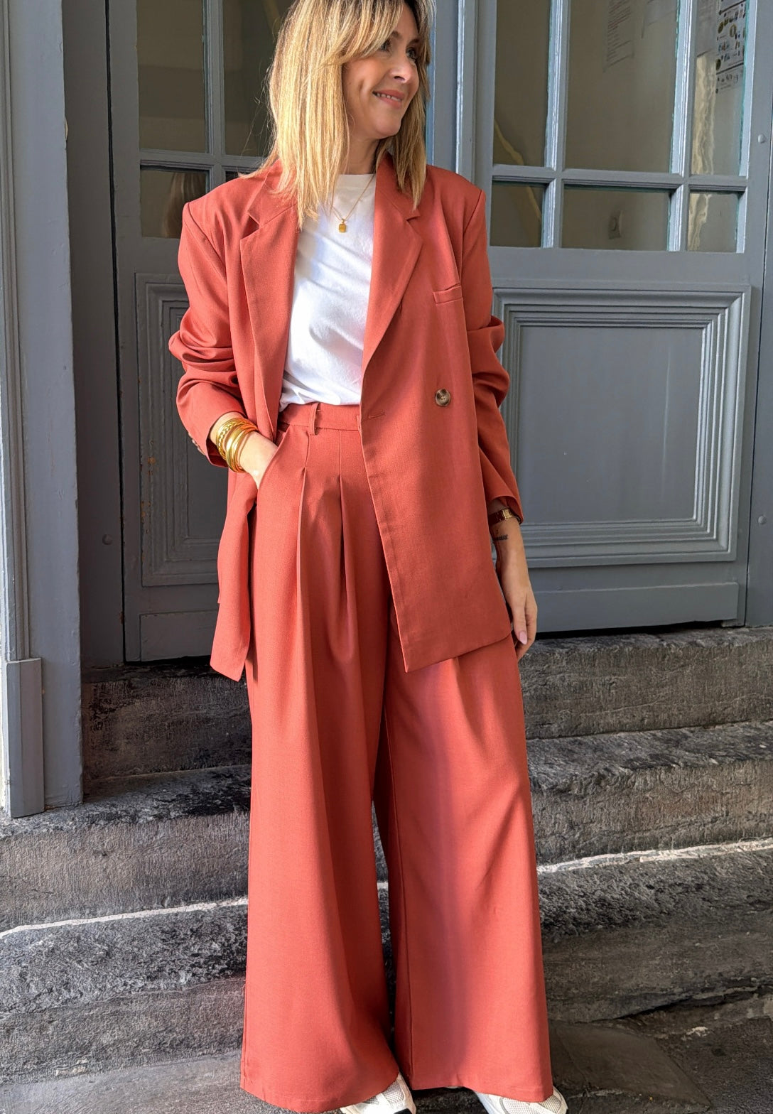 Pantalon JEANNETTE Terracota