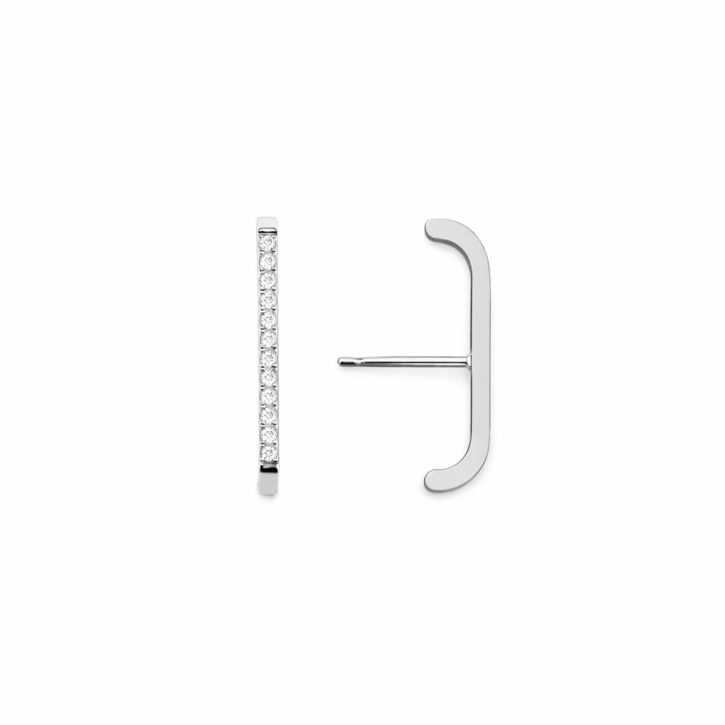 Boucles d’oreilles Élise – Acier inoxydable argenté