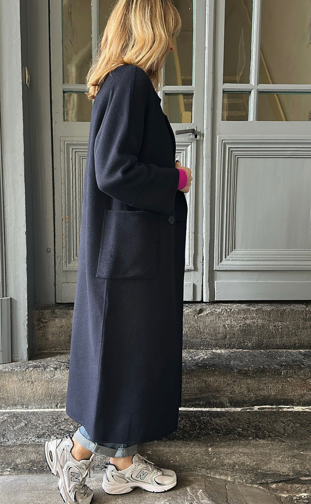 Manteau LEON Bleu marine